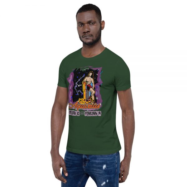 Aquarius Short-Sleeve Unisex Zodiac T-Shirt