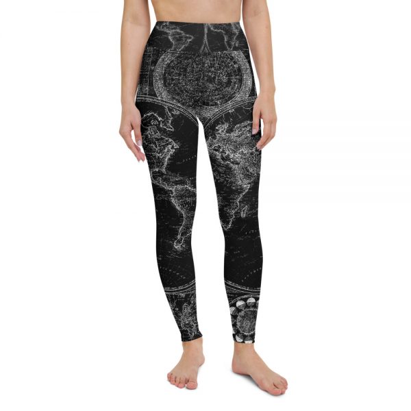 World Map Yoga Leggings