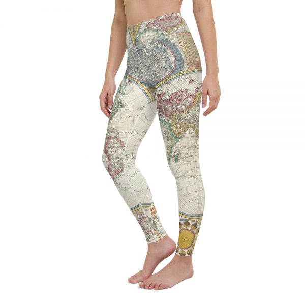 World Map Yoga Leggings