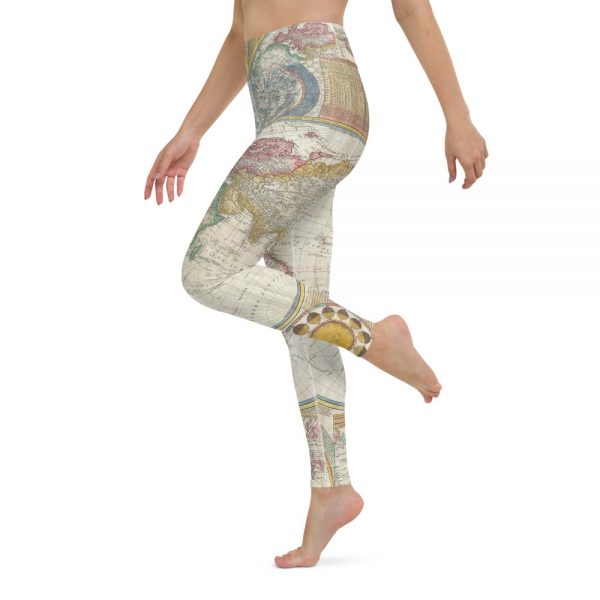 World Map Yoga Leggings