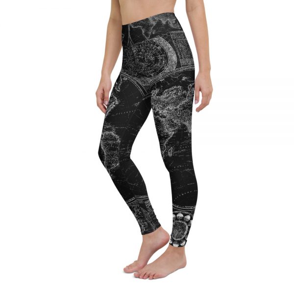 World Map Yoga Leggings