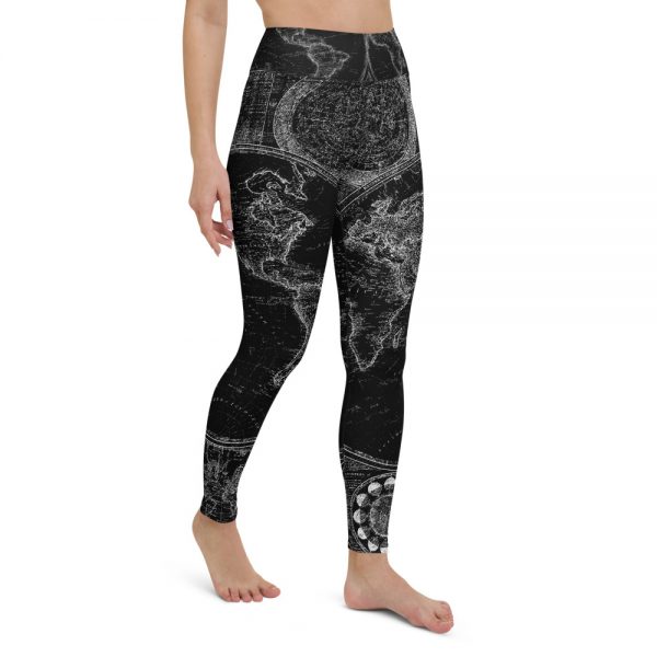 World Map Yoga Leggings