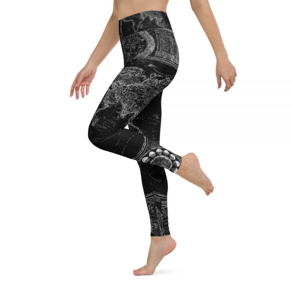 World Map Yoga Leggings