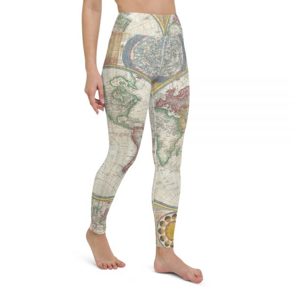 World Map Yoga Leggings