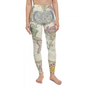 World Map Yoga Leggings