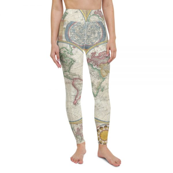 World Map Yoga Leggings