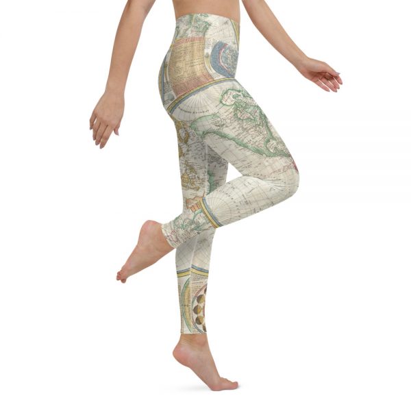 World Map Yoga Leggings