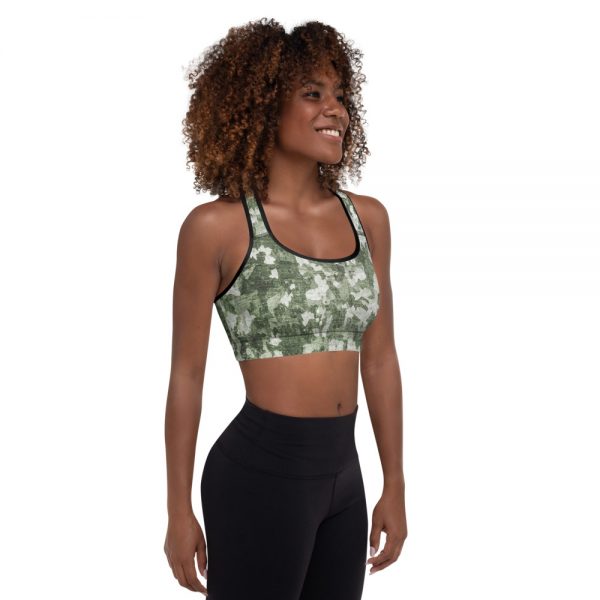 Floral Camo Padded Sports Bra