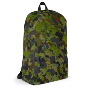 Afro Camo Green Distress Minimalist Backpack