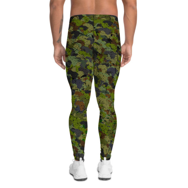 Afro Camo Green Men’s Distress Leggings