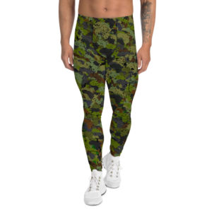 Afro Camo Green Men’s Distress Leggings