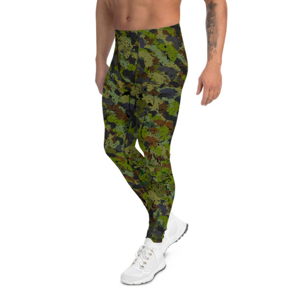 Afro Camo Green Men’s Distress Leggings