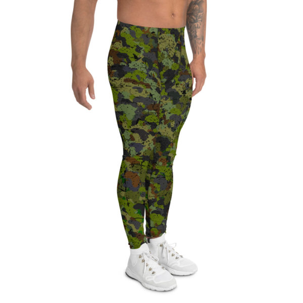 Afro Camo Green Men’s Distress Leggings