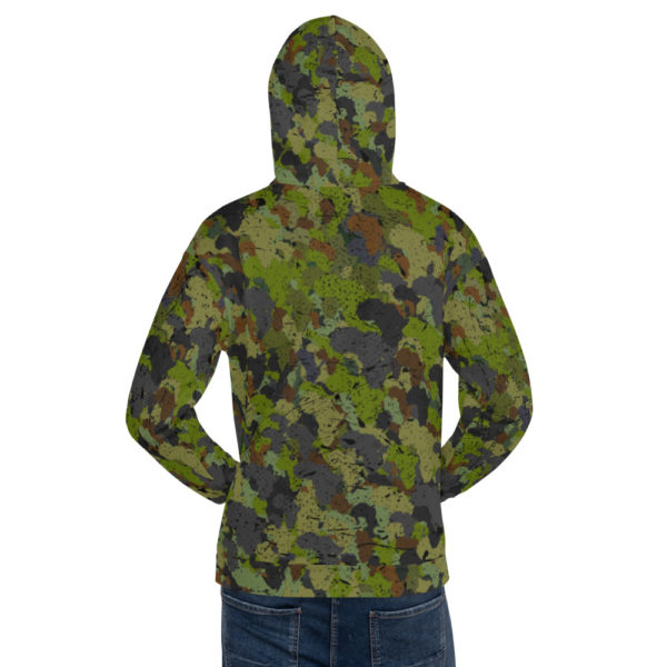 Afro Camo Green Unisex Hoodie