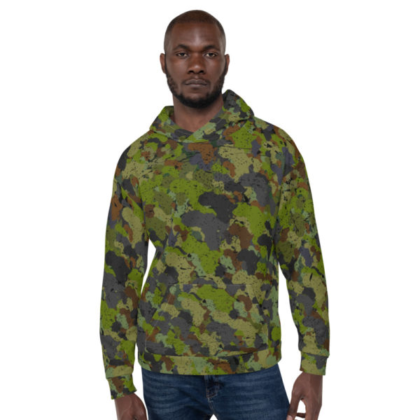 Afro Camo Green Unisex Hoodie