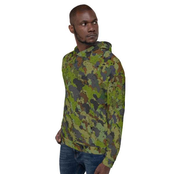 Afro Camo Green Unisex Hoodie