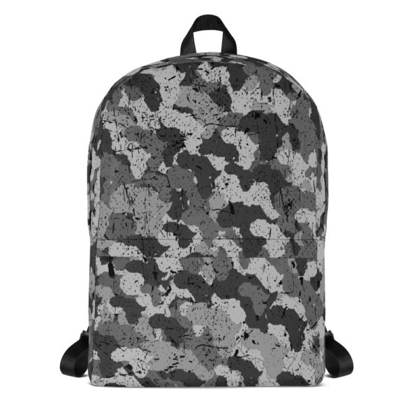 Afro Camo Black Distress Backpack