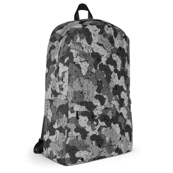 Afro Camo Black Distress Backpack