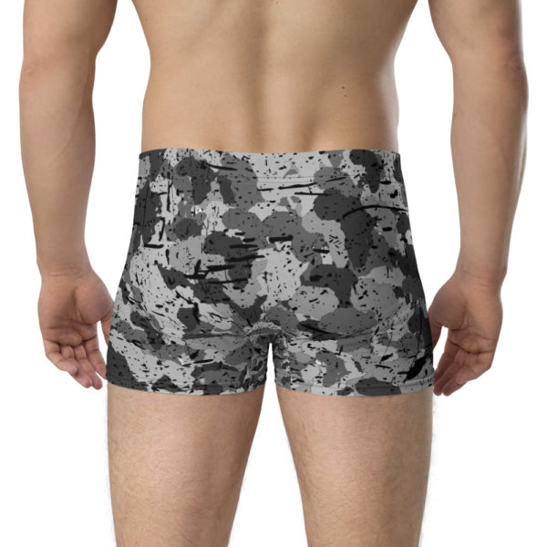 Afro Camo Black Distress Boxer Briefs