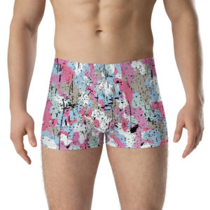 Afro Camo Blue Boxer Briefs