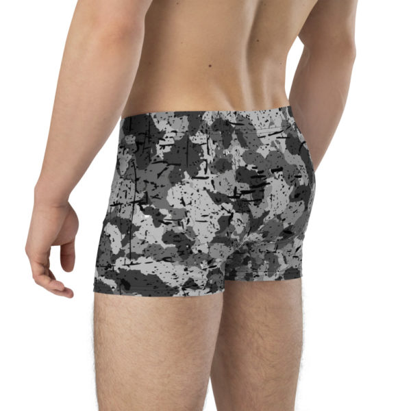 Afro Camo Black Distress Boxer Briefs