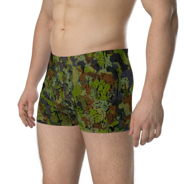 Afro Camo Green Distress Boxer Briefs