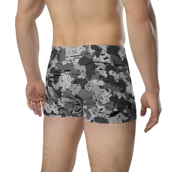 Afro Camo Black Distress Boxer Briefs