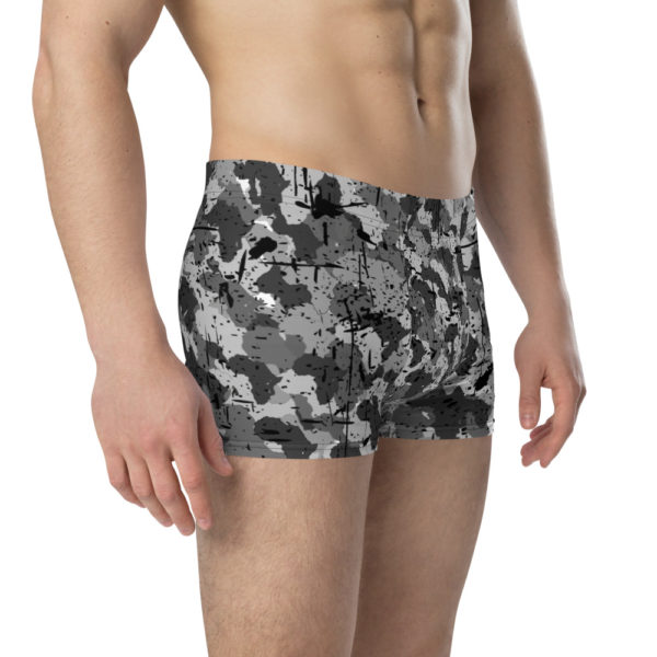 Afro Camo Black Distress Boxer Briefs