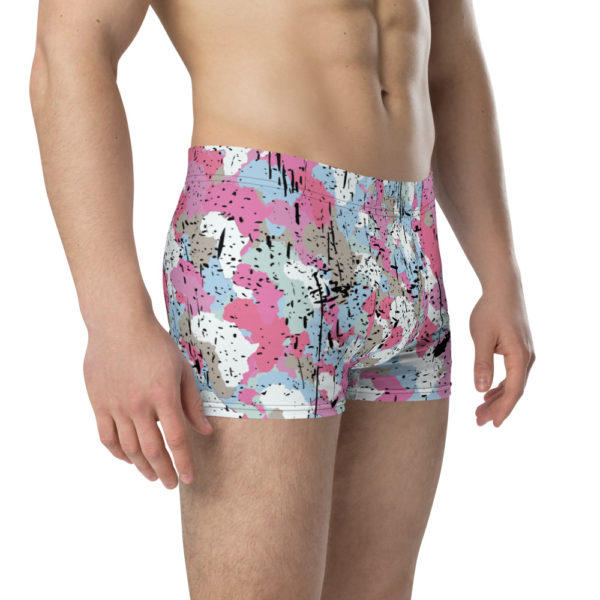 Afro Camo Blue Boxer Briefs