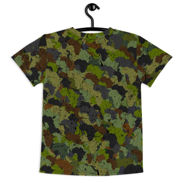 Afro Camo Green Kids T-Shirt