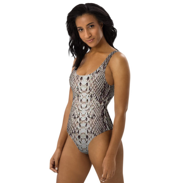 Snake Skin One-Piece Swimsuit