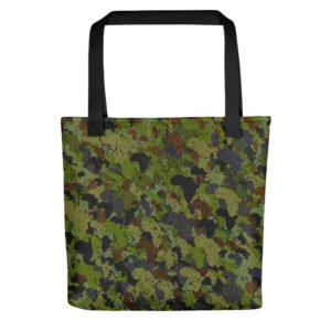 Afro Camo Green Tote Bag