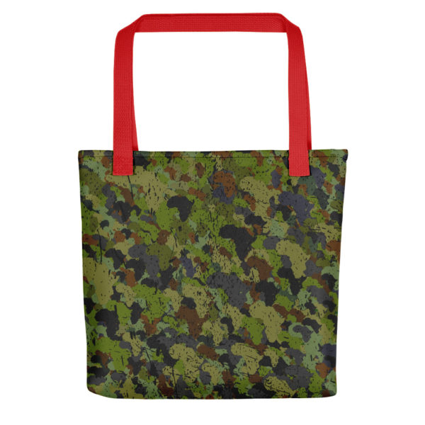 Afro Camo Green Tote Bag