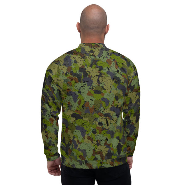 Afro Camo Green Unisex Bomber Jacket