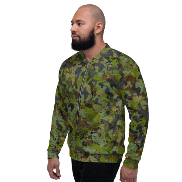 Afro Camo Green Unisex Bomber Jacket