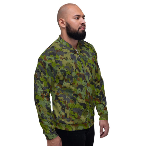 Afro Camo Green Unisex Bomber Jacket