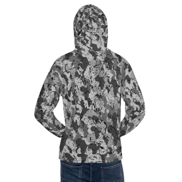 Afro Camo Black Distress Unisex Hoodie