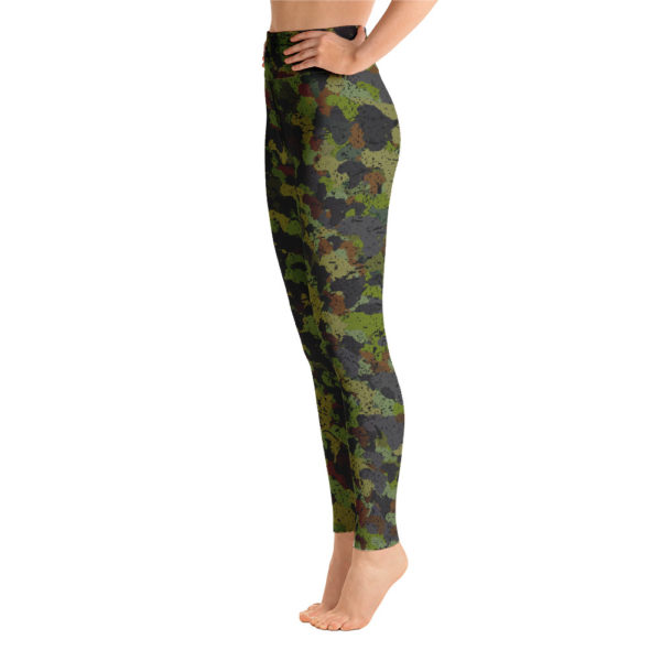 Afro Camo Green Yoga Leggings