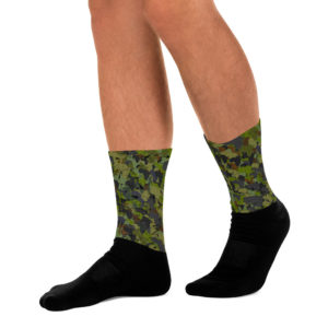 Afro Camo Green Socks