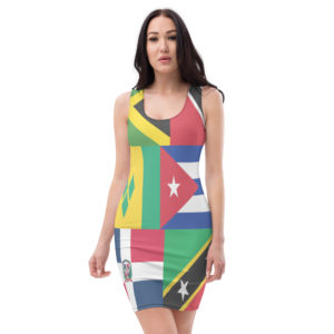 Caribean Flags Tank Top Dress