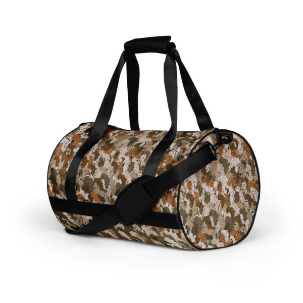 Afro Camo Sand Distressed Gym Bag