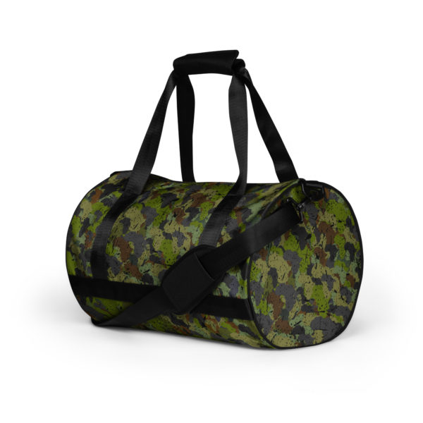 Afro Camo Green Distress Gym Bag