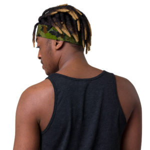 Afro Camo Green Headband