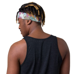 Afro Camo Blue Headband