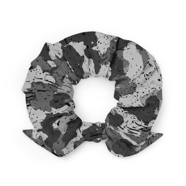 Afro Camo Black Scrunchie