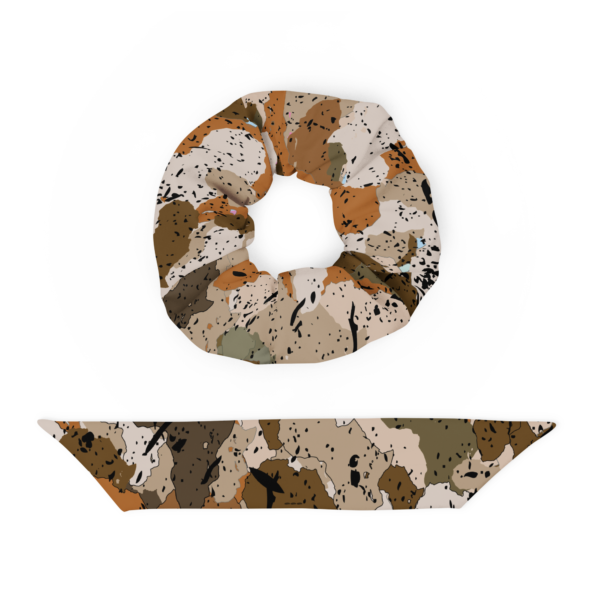 Afro Camo Sand Scrunchie