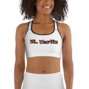 St. Martin Islands Girl Sports Bra