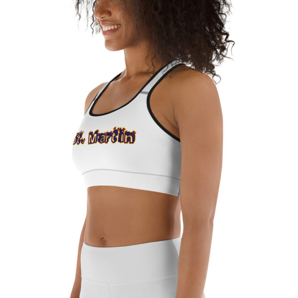 St. Martin Islands Girl Sports Bra