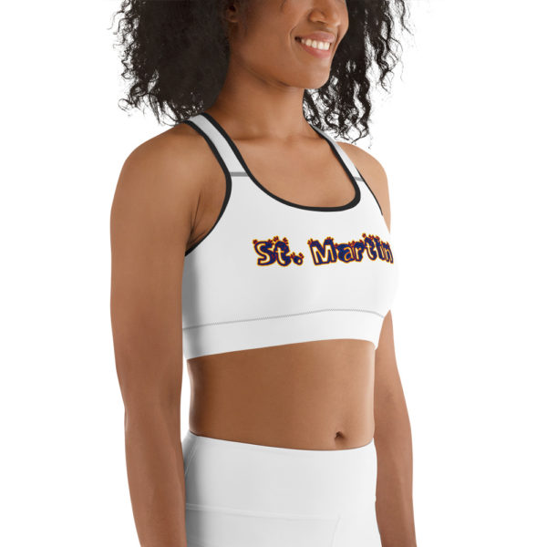 St. Martin Islands Girl Sports Bra