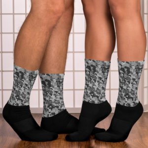 Afro Camo Black Socks